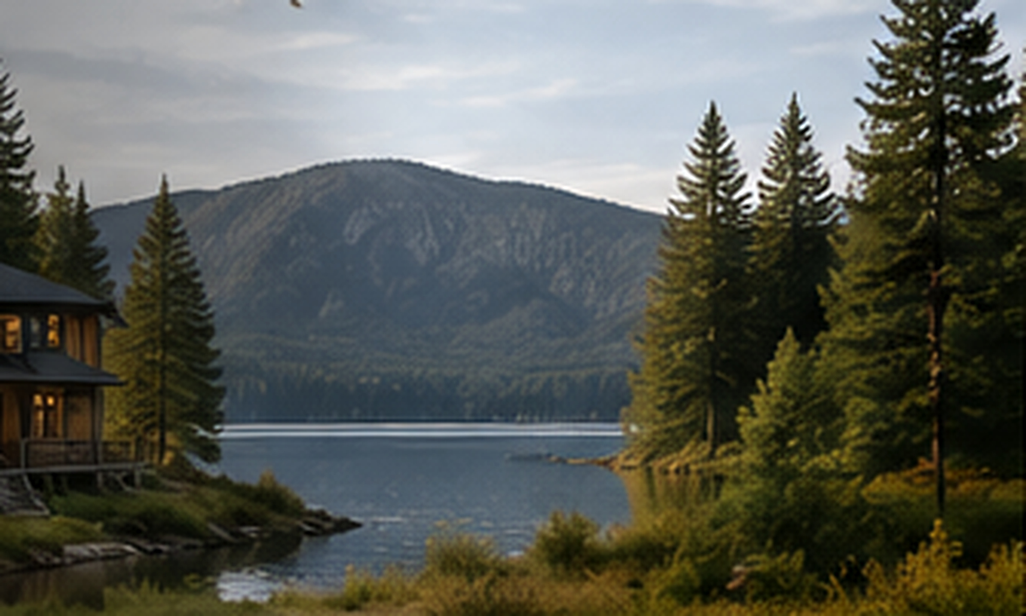 Photograph for Harbor & Hill: willow and pine 04